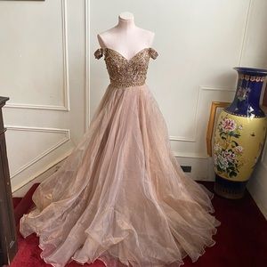 Sherri Hill 50832 Beaded Organza Ball Gown